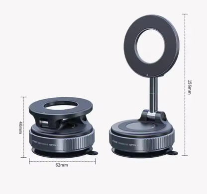 Çift Taraflı Vakum Manyetik Telefon Tutucu – Katlanabilir Mutfak, Araç ve Masa Kullanımı için
